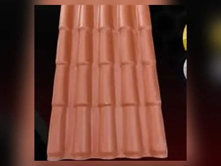 Telha de PVC na cor cerâmica
